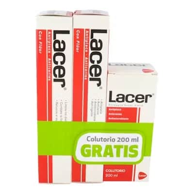 Lacer Kit Pasta 2x125ml + Colutorio | Caries y Placa