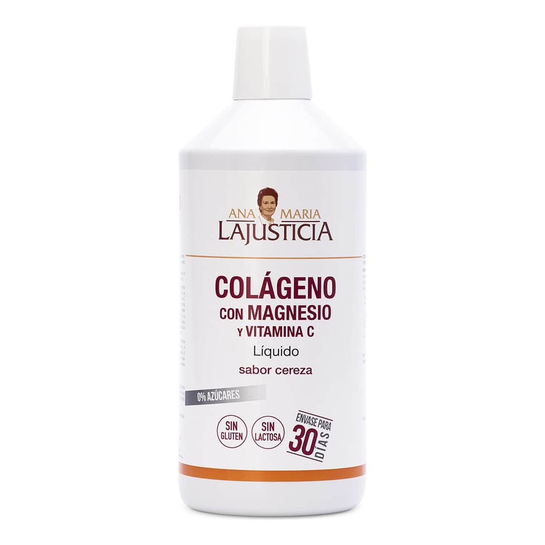 Ana María Lajusticia Colágeno con magnesio + vitamina C sabor cereza 1L
