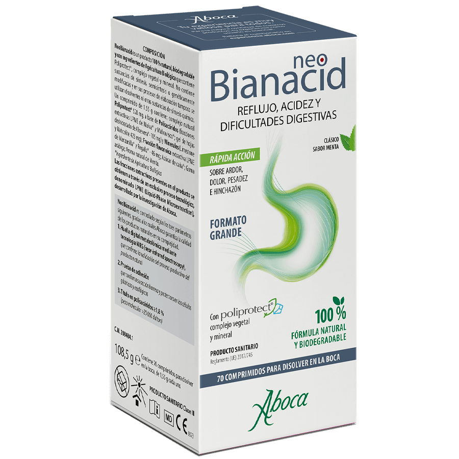 Aboca NeoBianacid Sabor Menta 70 comprimidos