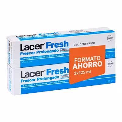 Lacer Fresh Gel Duplo 2x125ml - Caries
