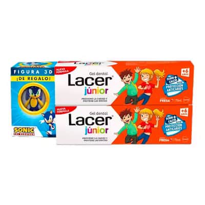 Lacer Duplo Junior Fresa - Pasta dental infantil