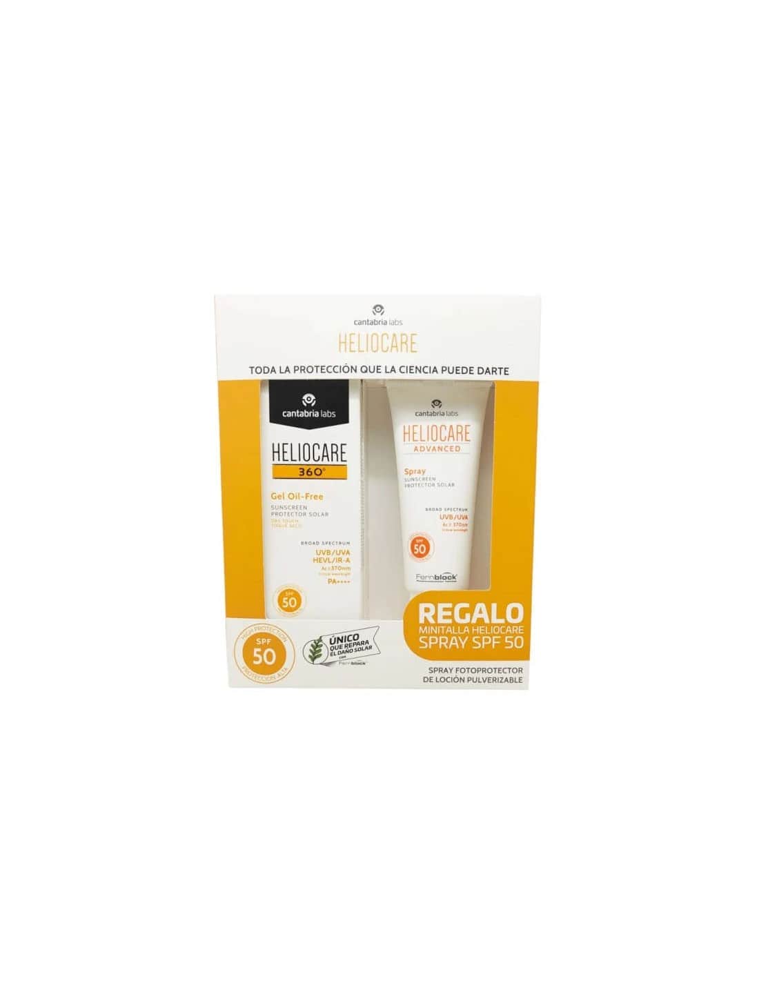 Heliocare 360 Gel Oil free SPF 50 + Advanced Spray SPF 50 (50ml + 75ml)