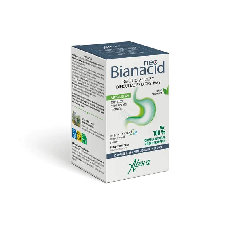 Aboca NeoBianacid Sabor Menta 45 comprimidos