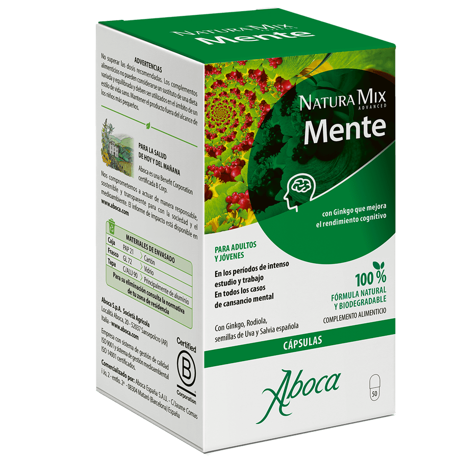 Aboca Natura Mix Advanced Mente 50 cápsulas
