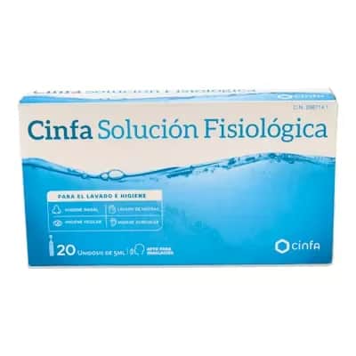 CINFA Solución fisiológica 20 monodosis 5ml