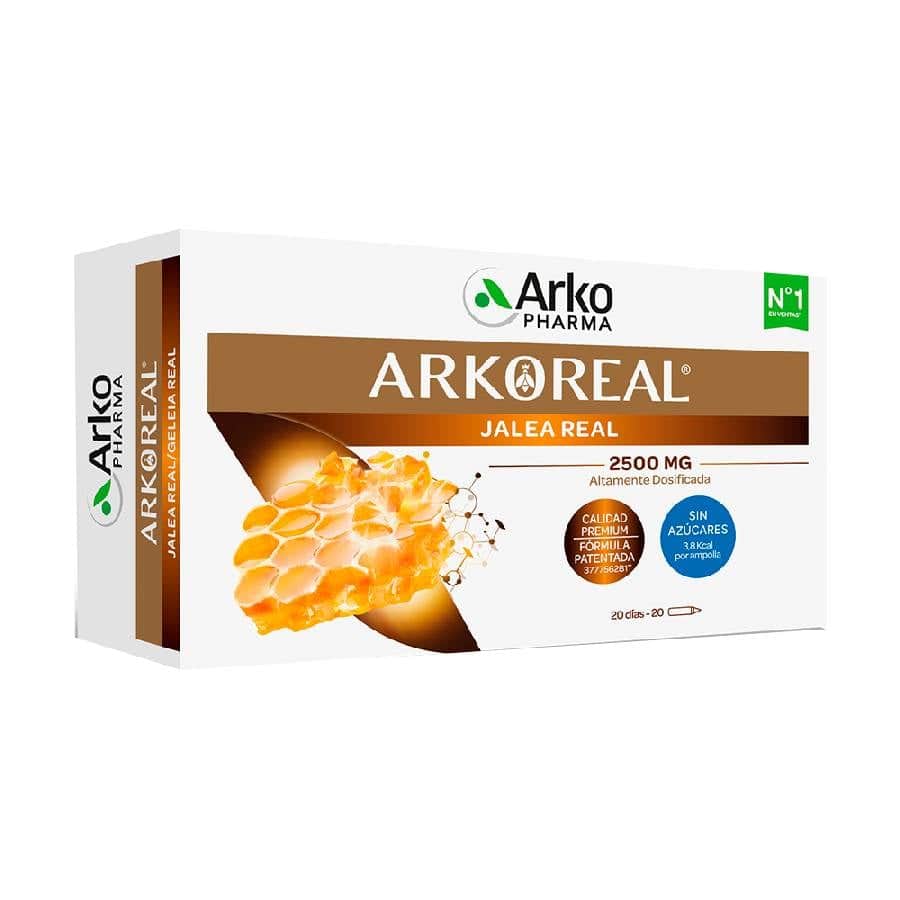 Arkopharma Arkoreal jalea real bio sin azúcar 2500mg 20 ampollas