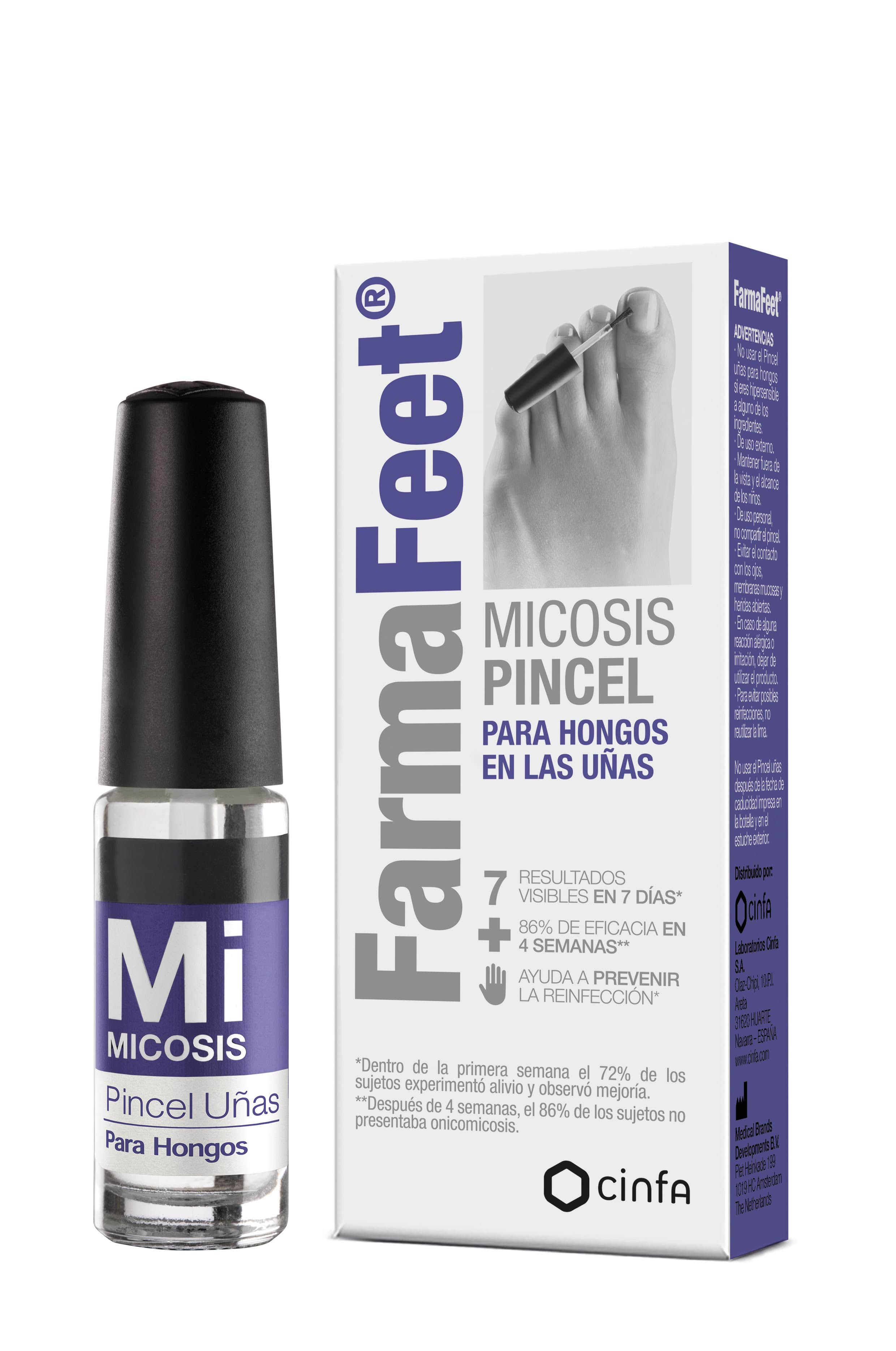 Farmafeet Micosis Pincel Uñas para Hongos 4ml