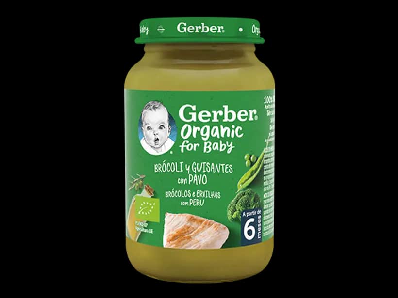 Nestlé Gerber Brócoli Guisantes y Pavo 190g