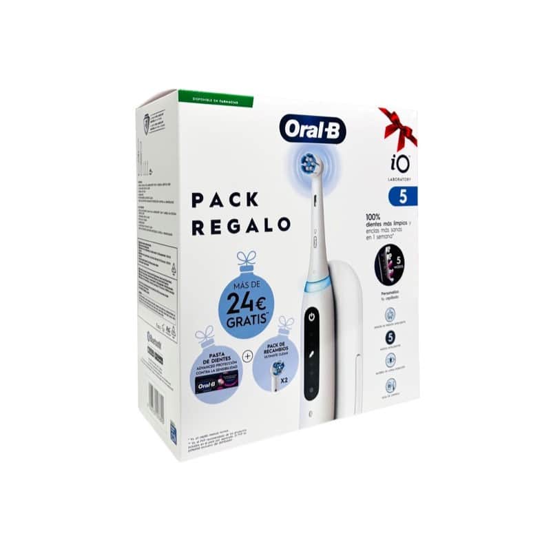 ORAL-B Cepillo dental eléctrico iO5 Laboratory 3 recambios + 1 funda + 1 pasta de dientes